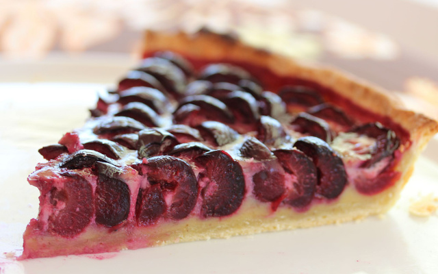 Tarte sablée aux cerises