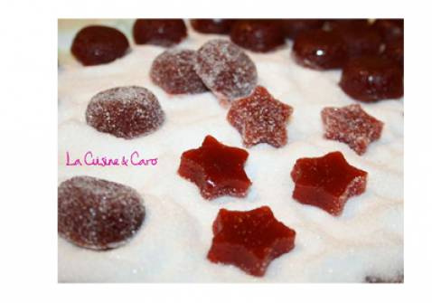 Pâte de coing parfumée à la fraise