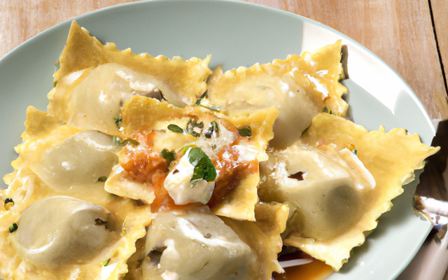 Ravioles de tourteau à la ricotta