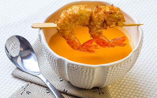 Velouté de courge thaï (lait de coco, combava & gingembre)