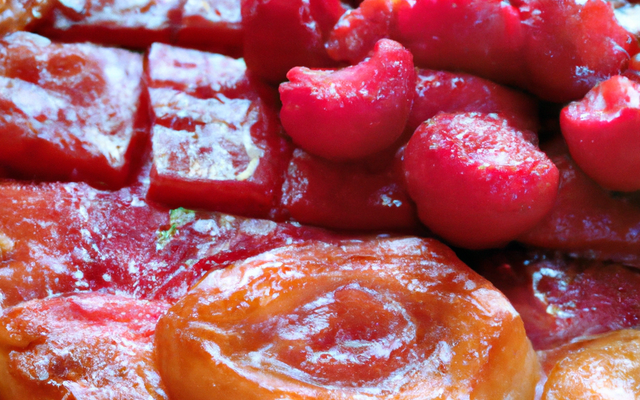 Tarte tatin aux framboises