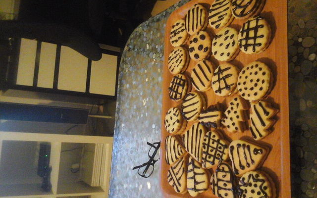 Sablés vanille à la ganache