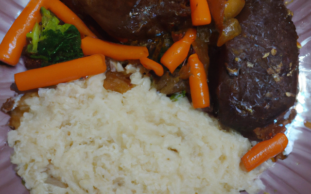 Poêlée de steaks, riz et légumes