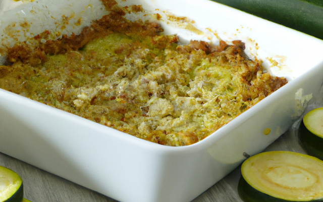 Crumble de courgettes à la pâte brisée