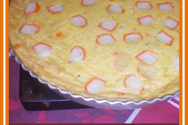 Quiche au surimi et saveurs de la mer