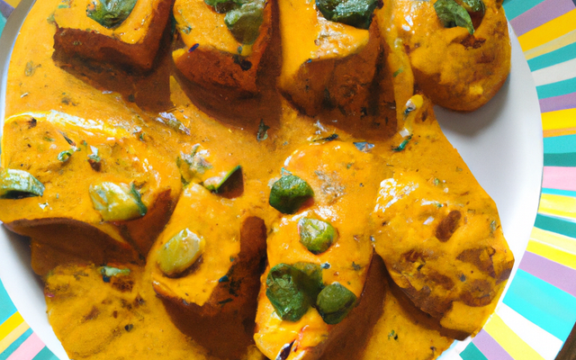 Dés de saumon au curry