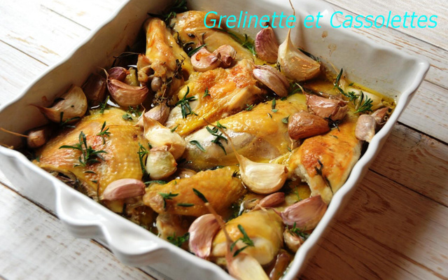 Poulet aux 40 Gousses d'ail de Lomagne