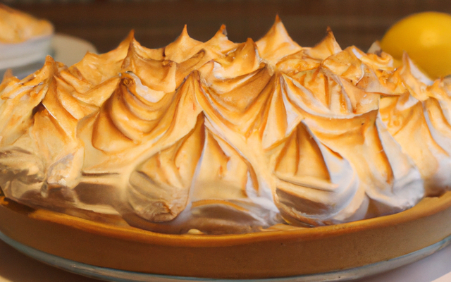 Tarte meringuée au citron économique faite maison