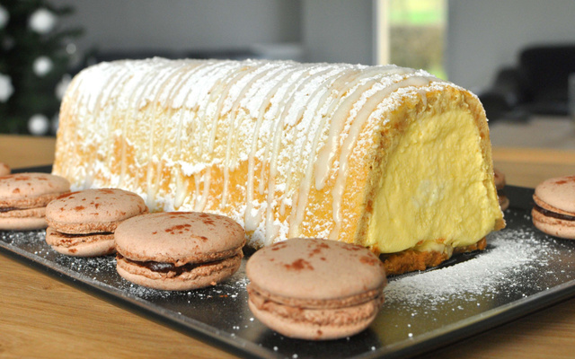 Bûche Mangue-Spéculoos