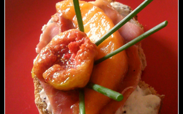 Bruschetta "un, deux, trois, soleil"