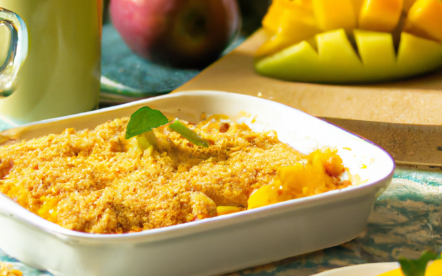 Crumble magique à la mangue