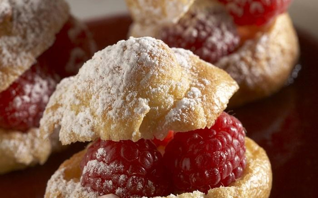 Choux gourmands avec Mon dessert de fraises