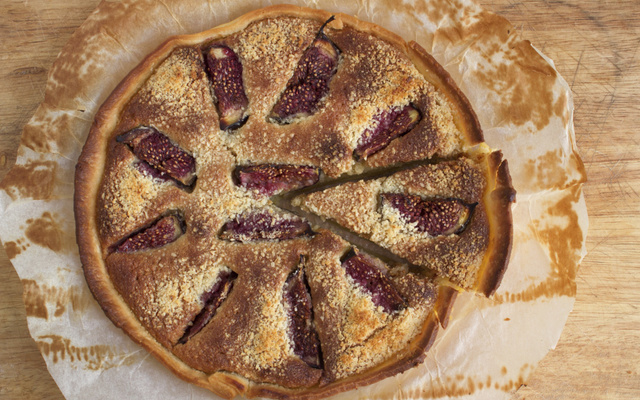 Tarte amandine aux figues