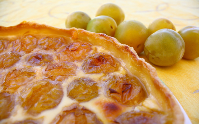 Tarte aux prunes reine claude