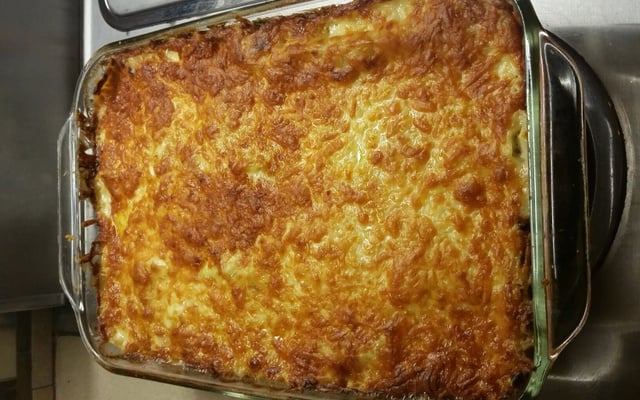 Lasagnes au saumon et crevettes
