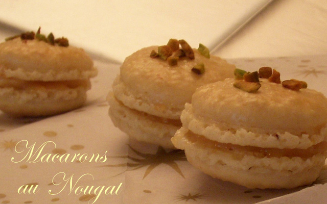 Macarons au nougat