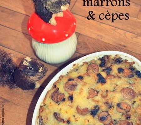 Parmentier de canard, marrons et cèpes