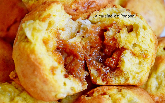 Muffin banane au caramel au beurre salé