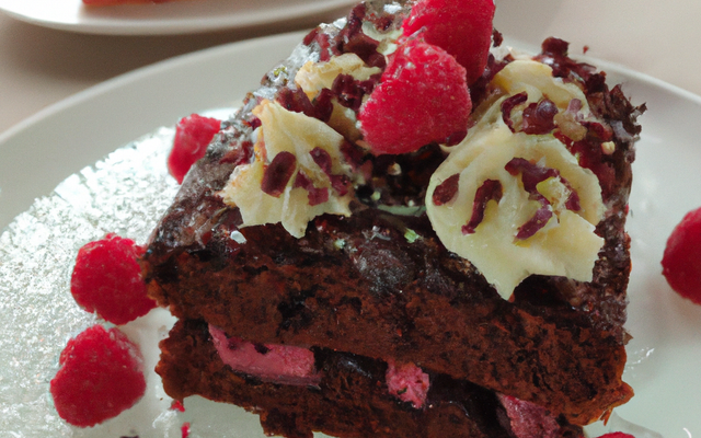 Gâteau au chocolat et aux framboises