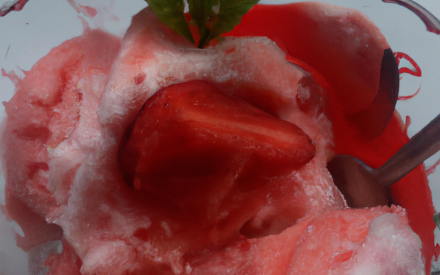 Glace à la fraise