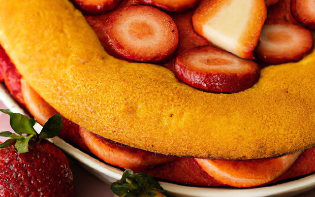 Charlotte aux fraises et biscuits imbibés d'orange