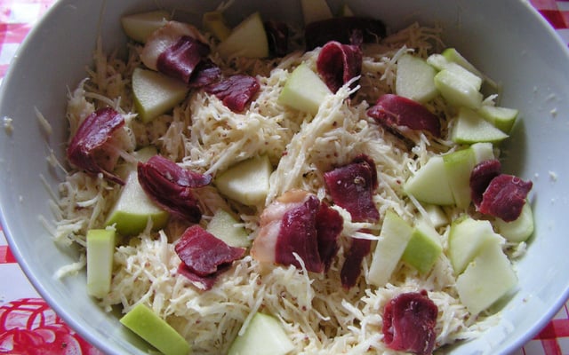 Céleri acidulé à la moutarde