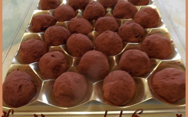Truffes au chocolat et au rhum