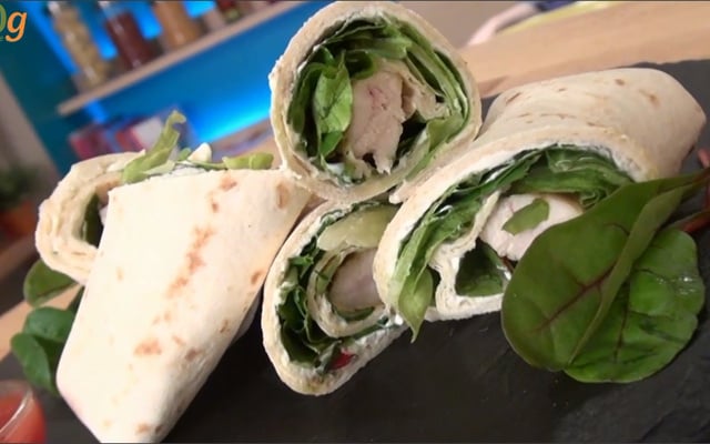 Wraps au poulet maison