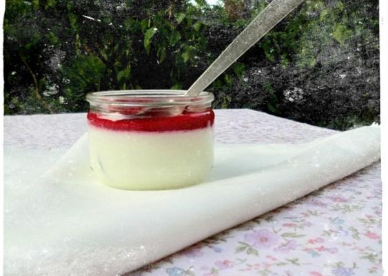 Légère panna cotta et son coulis