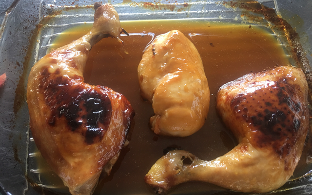Cuisses de poulet au miel