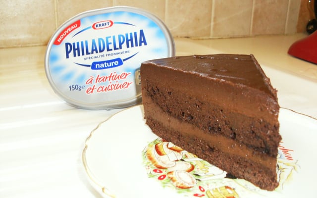 Sacher choco et philadelphia