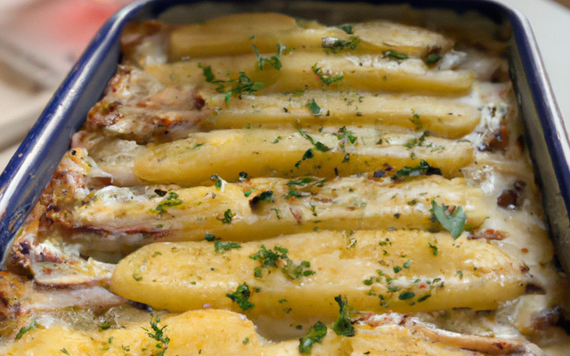 Gratin de patates aux harengs