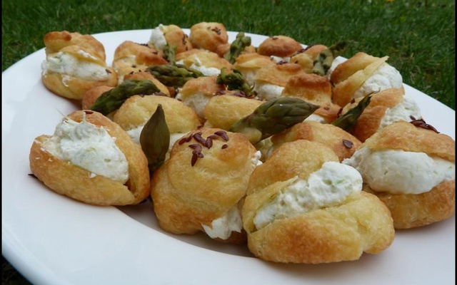 Tirami'chou aux asperges vertes