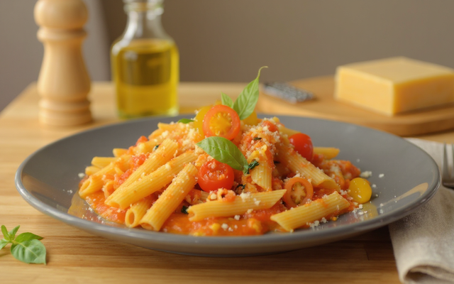 Pâtes à la sauce tomate