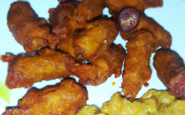 Tempura de chipolatas aux cebettes et raifort