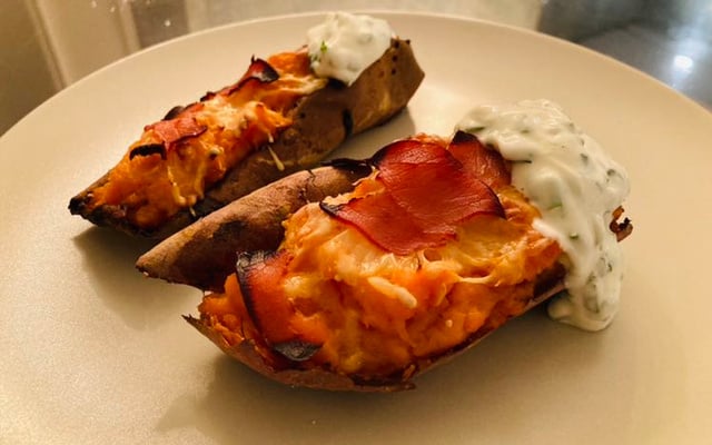 Patates douces rôties au four