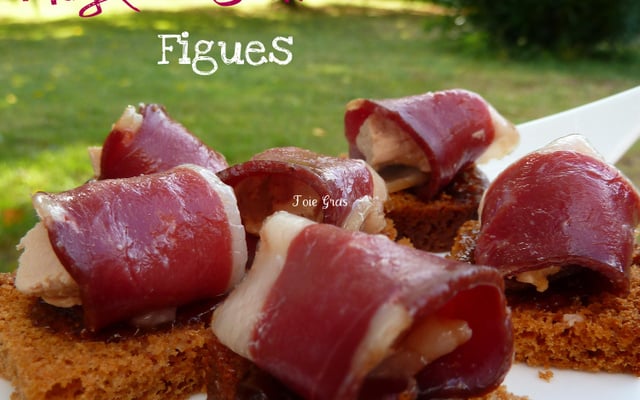 Canapés magret foie gras