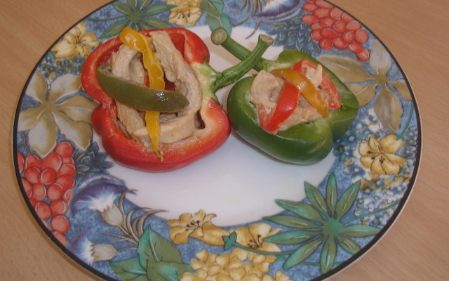 Poivrons farçis à la dinde orientale