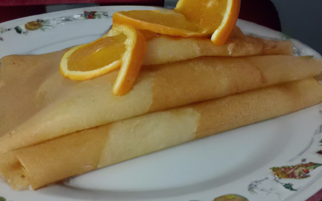 Pâte à crêpe parfumée à l'orange