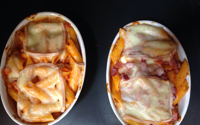 Gratin de pâtes et raclette