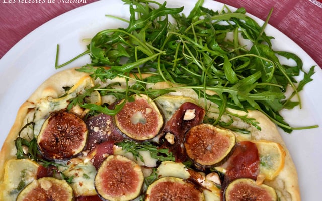 Pizza aux figues et Reblochon