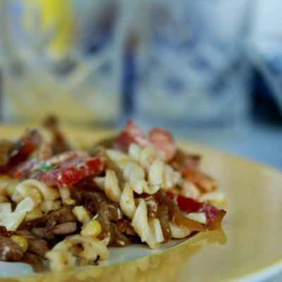 Salade de pâtes aux notes caramélisées