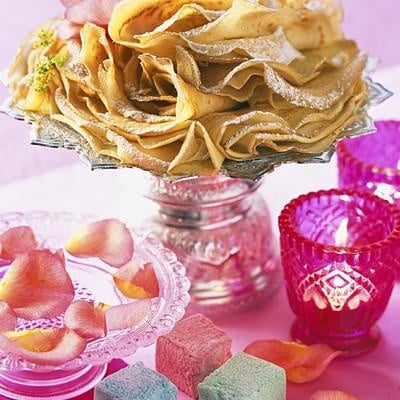 Crêpes à l'eau de rose