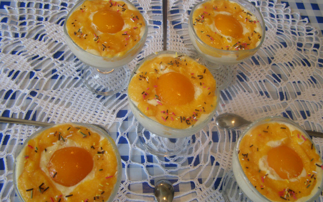 Un tiramisu à la pêche