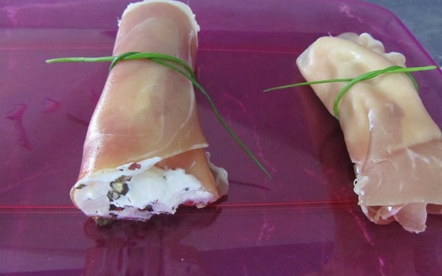 Roulés jambon cru et ricotta