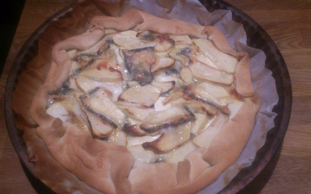 Tarte pommes et chèvre