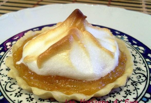 Tartelettes meringuées au kaki persimon