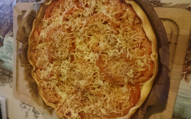 Tarte légère à la tomate