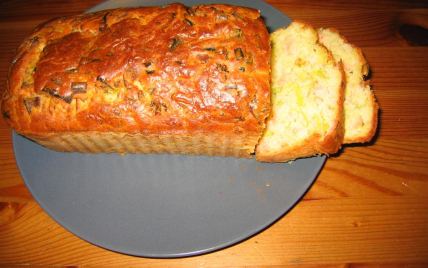 Cake aux poireaux et saumon
