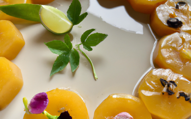 Douceur exotique au capucines et citron confit